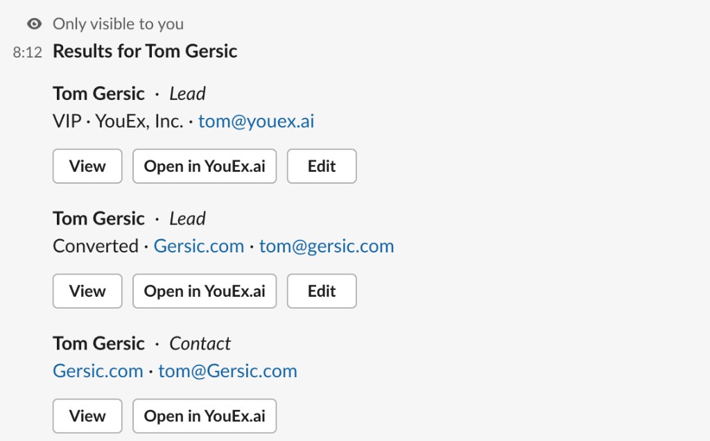 Search results