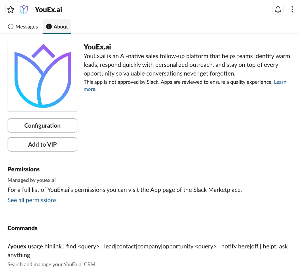 YouEx.ai for Slack